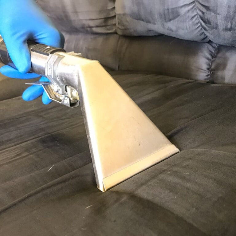 Furniture cleaning with upholstery hand wand